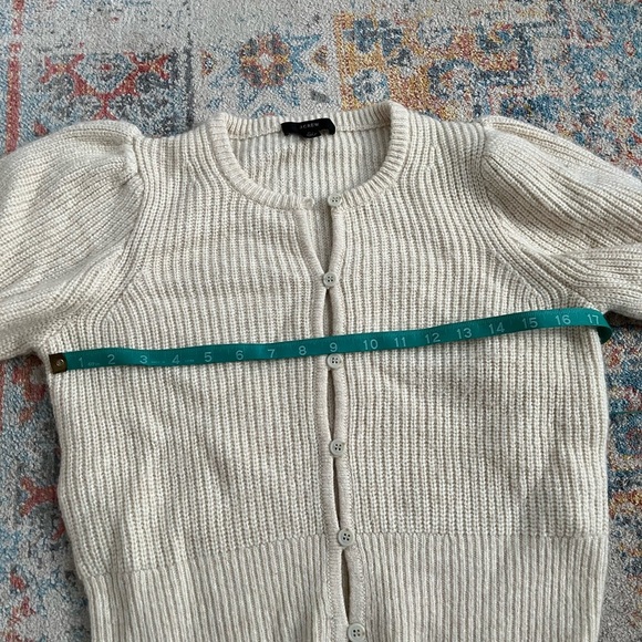 J Crew wool-blend puff sleeve cardigan - Picture 5 of 8